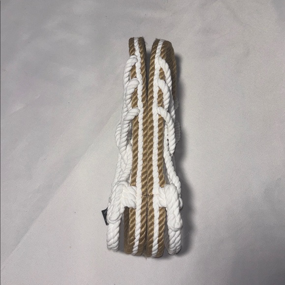 Nomadic State of Mind Tan and White Rope Sandals - Picture 6 of 12